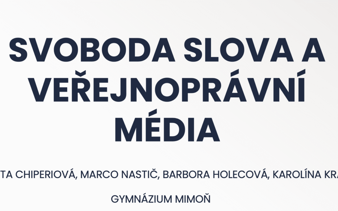 12. ročník meziškolních konferencí středoškolské mládeže…