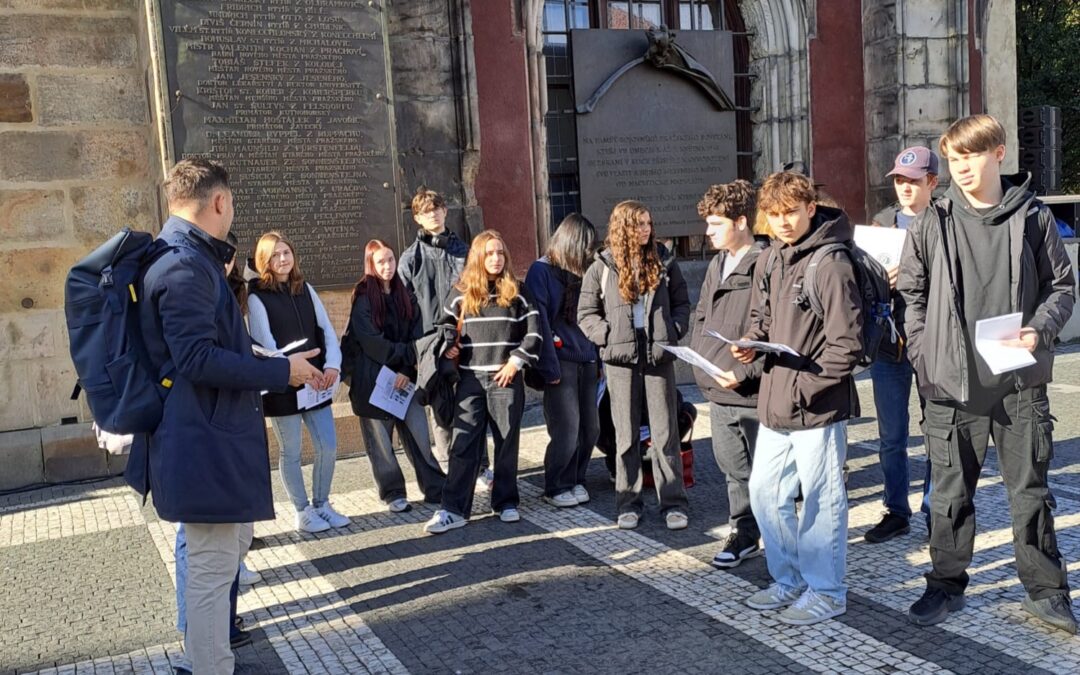 Historicko-literární exkurze v Praze.