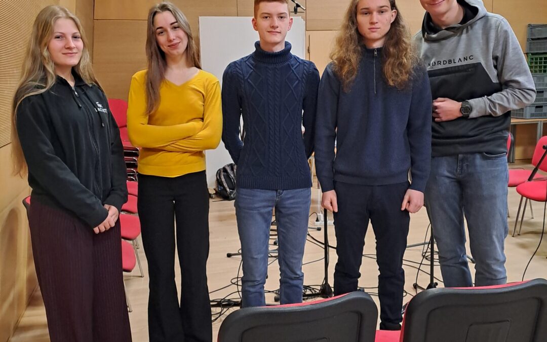 Naši vítězové konkurzu v nahrávacím studiu