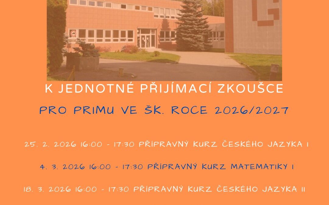 Přípravné kurzy do primy 2026/27…